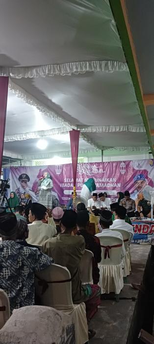 Mengikuti Safari Ramadhan Pemda Musi Rawas di Masjid Nurul Iman Desa Ketuan 3 Kecamatan Muara Beliti