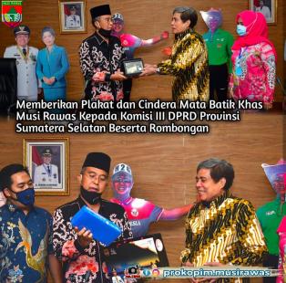 Bupati Musi Rawas @h.hendra_gunawan Menerima Kunjungan Kerja Komisi lll DPRD Provinsi Sumatera Selat