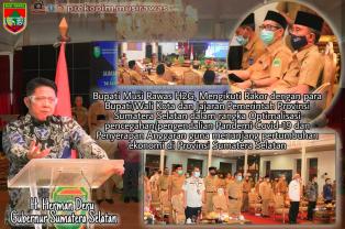 Bupati Musi Rawas @h.hendra_gunawan Mengikuti Rakor yang dipimpin langsung Gubernur Sumatera Selatan