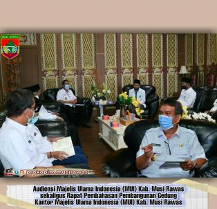 Pjs Bupati Musi Rawas Drs. H. Ahmad Rizali, MA Audiensi bersama Majelis Ulama Indonesia (MUI) Kab. M