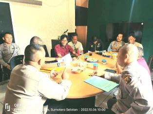 Rapat Koordinasi Percepatan Progres Pembangunan Satpas Polres Musi Rawas bersama Bapak Wakapolres Mu