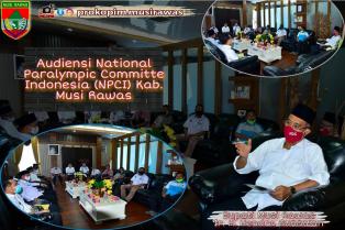 Bupati Musi Rawas @h.hendra_gunawan  Audiensi bersama National Paralympic Committe Indonesia (NPCI) 