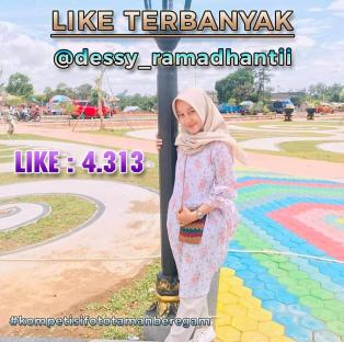 Pemenang Lomba Foto Taman Beregam Kategori Like Terbanyak @dessy_ramadhantii Selamat untuk Pemenang.