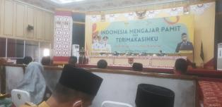 Menghadiri Acara Indonesia Mengajar Pamit dan Terima Kasihku yang langsung di hadiri oleh Bupati dan