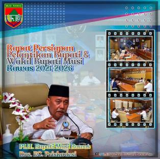 PLH. Bupati Musi Rawas, Drs. EC. Priskodesi Pimpin Rapat Persiapan Pelantikan Bupati dan Wakil Bupat